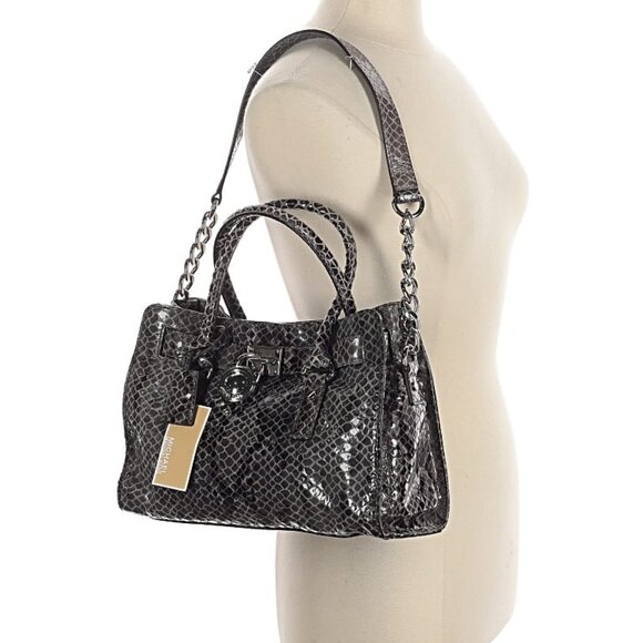 NWT Michael Michael Kors leather snakeskin bag - Picture 3 of 3